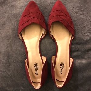 Women’s burgundy flats